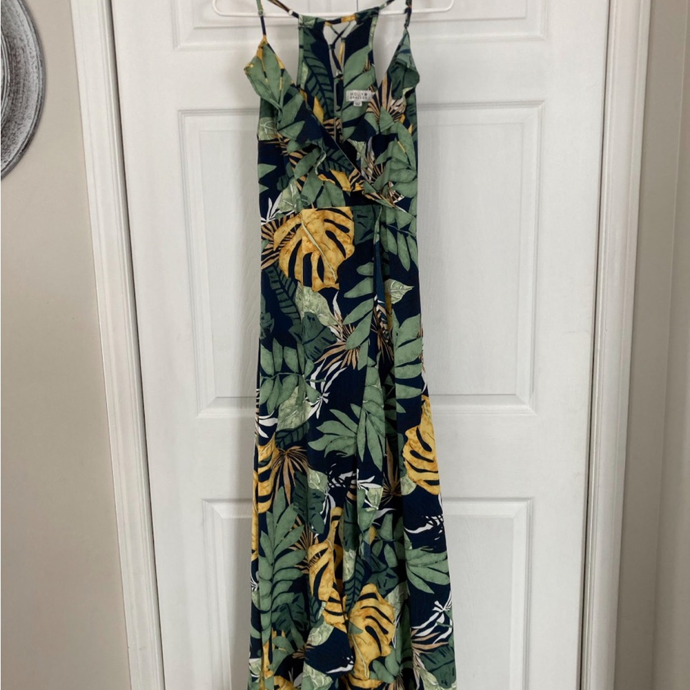 Molly Bracken Long Printed Wrap Dress